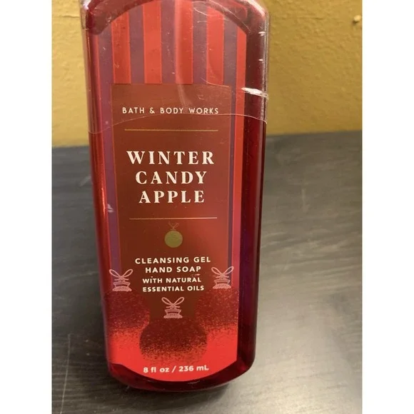 Bath & Body Works WINTER CANDY APPLE Gentle Gel Hand Soap ONE 8oz Bottle - Picture 2 of 4